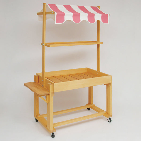 ナチュラルBOXワゴン テント付き・サイドテーブル付 | W900 (全7色)