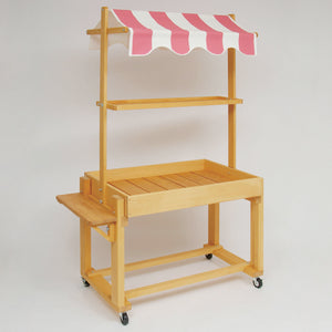 ナチュラルBOXワゴン テント付き・サイドテーブル付 | W900 (全7色)