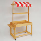 ナチュラルBOXワゴン テント付き・サイドテーブル付 | W900 (全7色)