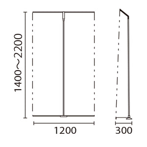 ブルーバナー SS120 | 幅1200mm 高さ調節可能・軽量スタンド