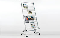 マガジンラック4段キャスター付き|誉PRINTING
