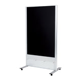 掲示板スタンド 2601 C | 透明アクリルラック付 | ブラックボード・マグネット対応 (800×1200)