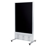 掲示板スタンド 2601 C | マグネット対応・ブラックボード | A4パンフレットラック付 (600×900)