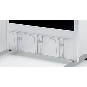 掲示板スタンド 2601 C | マグネット対応・ブラックボード | A4パンフレットラック付 (800×1200)