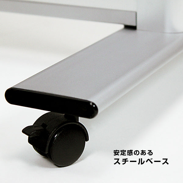 掲示板スタンド 2601 C | マグネット対応・ブラックボード | A4パンフレットラック付 (800×1200)