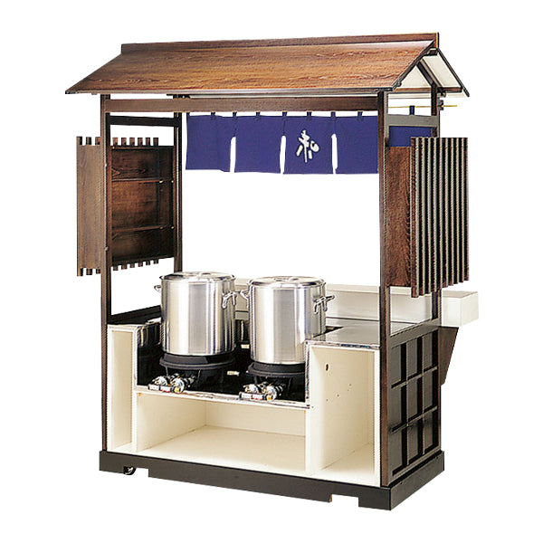 そば・うどん屋台 ES-1500シリーズ｜組立式・キャスター付｜イベント・催事用