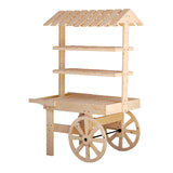 HP 多目的ワゴン | 国産ヒノキ合板 | 選べるカラー (無塗装/塗装/テント付)