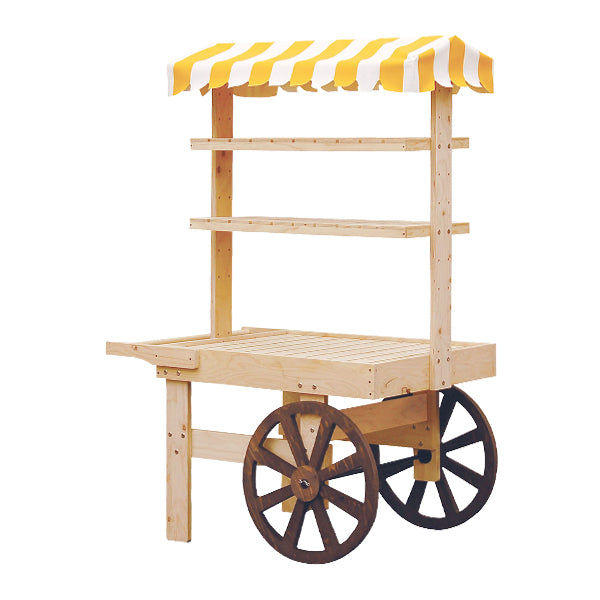 HP 多目的ワゴン | 国産ヒノキ合板 | 選べるカラー (無塗装/塗装/テント付)