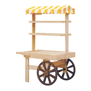 HP 多目的ワゴン | 国産ヒノキ合板 | 選べるカラー (無塗装/塗装/テント付)