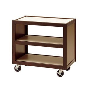 エコノミーサービスワゴン | 選べる4タイプ (ナチュラル/ブラウン・手付/手無) | 天然木・業務用配膳車