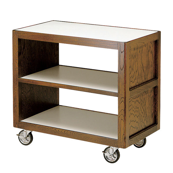 サイドテーブルワゴンA 天然木・メラミン天板 キャスター付