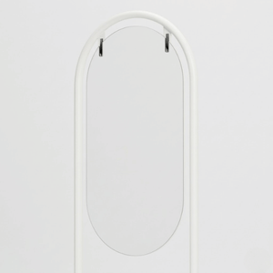 サインスタンド 屋内用 両面 スリムシルエット 丸型 260×520