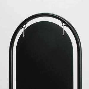 サインスタンド 屋内用 両面 スリムシルエット 丸型 260×520