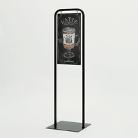 サインスタンド 屋内用 両面 スリムシルエット T型 260×520