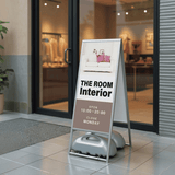 スタンド看板 屋外用 両面 アルミ枠A型