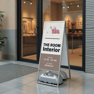 スタンド看板 屋外用 両面 アルミ枠A型