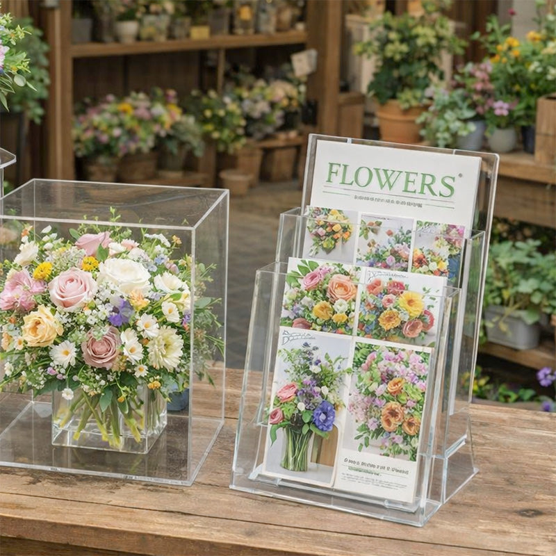 カタログホルダー 2C110 A4 3ッ折 2段 (2コ入)