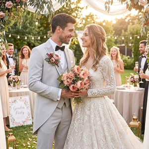 パーティー・インテリア装飾｜造花ピオニーフラワーブーケ(30c)