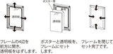 ポスターパネル 334 4辺開閉式フレームのポスターセット方法｜誉PRINTING