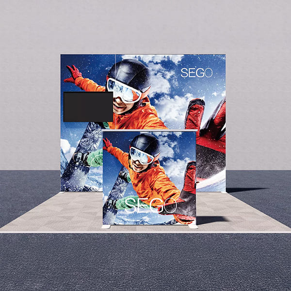 セットディスプレイ セゴライトボックス（内照式バックパネル）F【１小間用（3ｍ×3ｍ）】