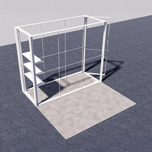 セットディスプレイ セゴライトボックス（内照式バックパネル）K【１小間用（3ｍ×3ｍ）】