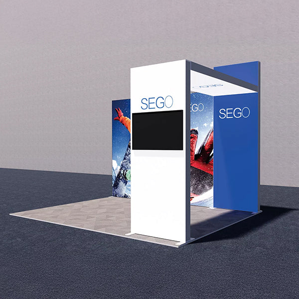 セットディスプレイ セゴライトボックス（内照式バックパネル）L【１〜2小間用（4ｍ×3ｍ）】