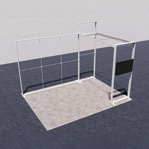 セットディスプレイ セゴライトボックス（内照式バックパネル）L【１〜2小間用（4ｍ×3ｍ）】