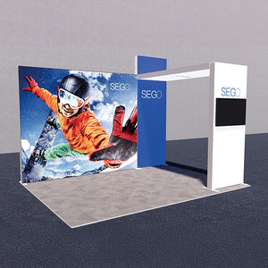 セットディスプレイ セゴライトボックス（内照式バックパネル）L【１〜2小間用（4ｍ×3ｍ）】