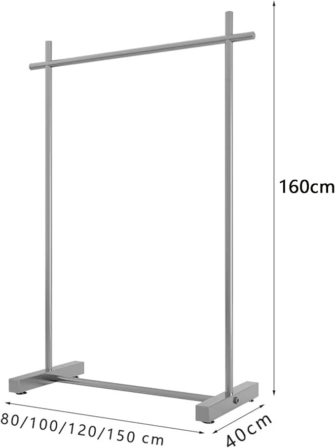 アンティーク　シルバーハンガーラック　店舗向け シルバーフレームハンガーラック 衣類展示に最適で耐久性が高い | 店舗