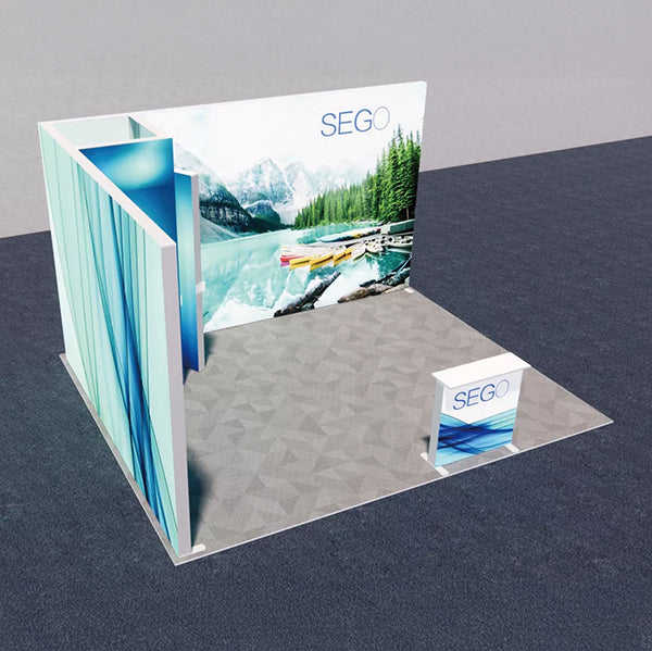 セットディスプレイ セゴライトボックス（内照式バックパネル）M【2〜3小間用（5ｍ×4ｍ）】