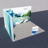 セットディスプレイ セゴライトボックス（内照式バックパネル）M【2〜3小間用（5ｍ×4ｍ）】