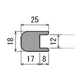 コルクボード 608Z 両面使用 壁掛け兼スタンド対応掲示板 フレーム断面寸法・形状図｜誉PRINTING