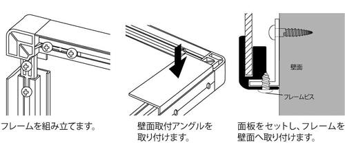 ビルボード 639RKK フレーム組立・面板・壁面取付方法｜誉PRINTING