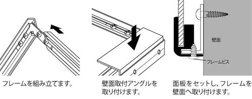 ビルボード 639VKK フレーム組立・面板・壁面取付方法｜誉PRINTING