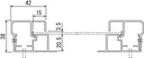 ビルボード 641KK 大型屋外壁面看板フレームの断面寸法図｜誉PRINTING