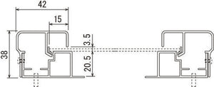 ビルボード 641KK 大型屋外壁面看板フレームの断面寸法図｜誉PRINTING