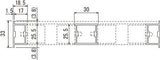 看板用土台フレーム 670KK 断面寸法・中桟構造図｜誉PRINTING