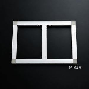 看板用金具 671用金具 補強中桟付き土台フレーム組立例｜誉PRINTING
