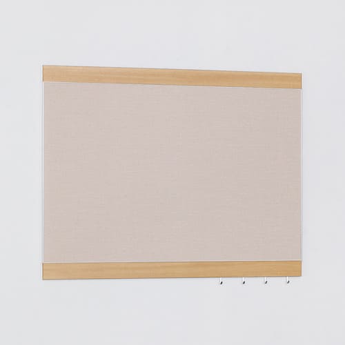 壁面掲示板 ベージュ面板 木目ナチュラルフレーム 商品画像｜誉PRINTING