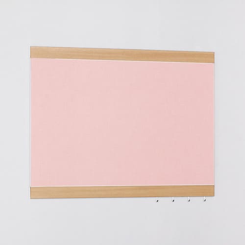 壁面掲示板 ピンク面板 木目ナチュラルフレーム 商品画像｜誉PRINTING