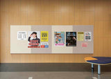 掲示ボード 698 連接マグネット掲示板 オフィス・公共施設の壁面設置イメージ｜誉PRINTING