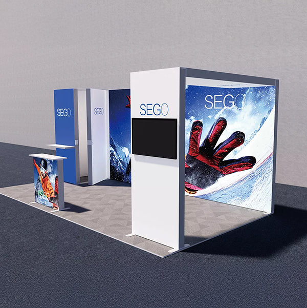 セットディスプレイ セゴライトボックス（内照式バックパネル）O【2小間用（6ｍ×3ｍ）】