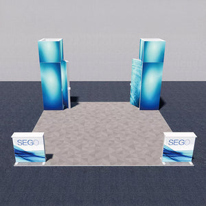 セットディスプレイ セゴライトボックス（内照式バックパネル）P【4小間用（6ｍ×6ｍ）】