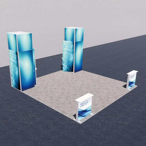 セットディスプレイ セゴライトボックス（内照式バックパネル）P【4小間用（6ｍ×6ｍ）】