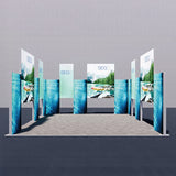 セットディスプレイ セゴライトボックス（内照式バックパネル）Q【4小間用（6ｍ×6ｍ）】