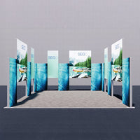 セットディスプレイ セゴライトボックス（内照式バックパネル）Q【4小間用（6ｍ×6ｍ）】