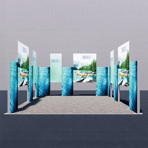 セットディスプレイ セゴライトボックス（内照式バックパネル）Q【4小間用（6ｍ×6ｍ）】