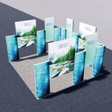 セットディスプレイ セゴライトボックス（内照式バックパネル）Q【4小間用（6ｍ×6ｍ）】