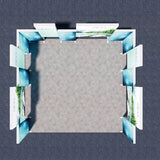 セットディスプレイ セゴライトボックス（内照式バックパネル）Q【4小間用（6ｍ×6ｍ）】