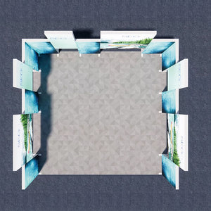 セットディスプレイ セゴライトボックス（内照式バックパネル）Q【4小間用（6ｍ×6ｍ）】